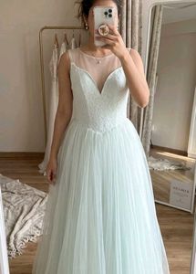white gown