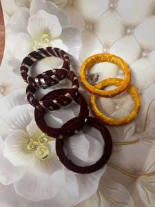 Womane Bangles Velvet Handmade