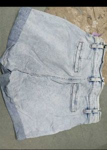 Light Wash Denim Shorts