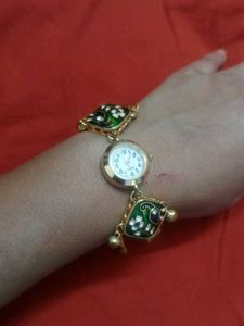 Boho Peacock Watch Bracelet