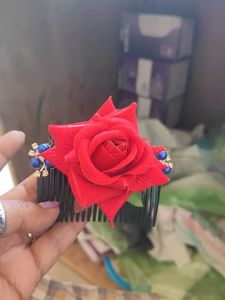 Red Rose Hair Comb combo 12