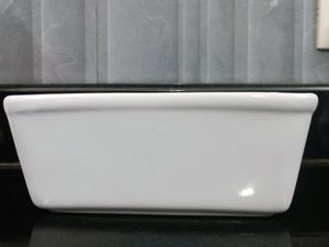 White Rectangular Ceramic Dish[Small]