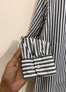 Classic Striped Button-Down Shirt