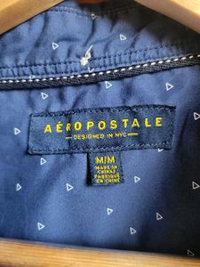 Aeropostale Blue  Short Sleeve Shirt Medium