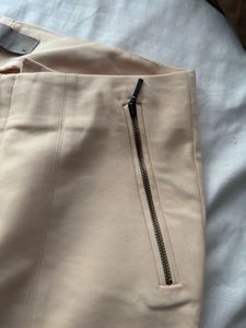 Classic pinkish Beige straight Trousers