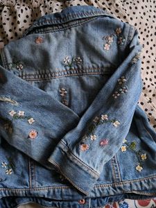 Cute Embroidered Denim Jacket