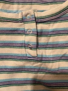 blue stripped henley top :)