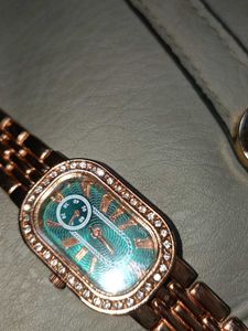 Haute Sauce Green Dial &amp; gold watch