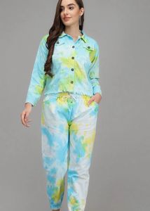 Tie-Dye Denim Jacket and Lower