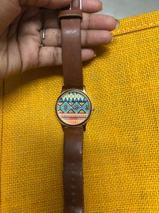 Unique Geometric Print Watch