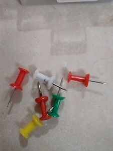 Colorful Push Pins - 50 quantity