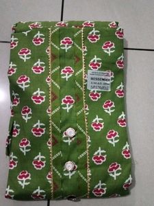 Light green 🍏 colour cotton suit with dupatta