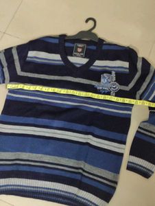 Striped V-Neck Sweater