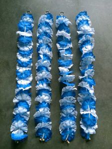 Handmade Blue & White Garland Decor