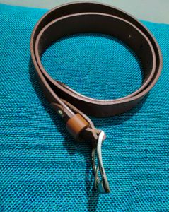 Brown Genuine Leather Vintage Belt