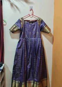 Purple Ethnic Dress with Gold Details(New unused)