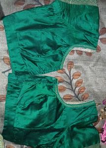 Green Saree Blouse