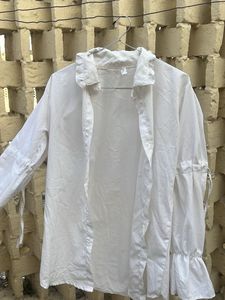 Chic White Button-Up Shirt