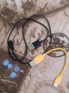 USB Charging Cable, Ear tips and Boat watch cable