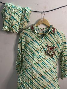 Stylish Printed Kurta with Pants