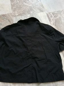 Chic Black Short Sleeve Shirt