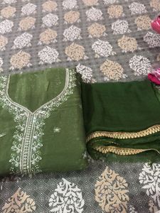 Elegant Green Embroidered Kurta Set