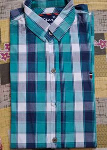 men's big checked shirt
