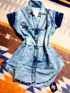 Combo Of Denim And Cotton Shirt