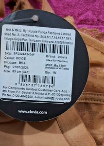 Clovia Bra Size 34F