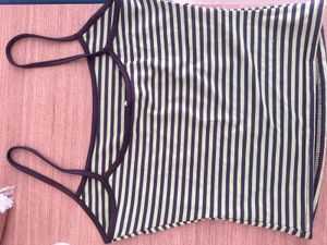 Striped Crop Tank Top