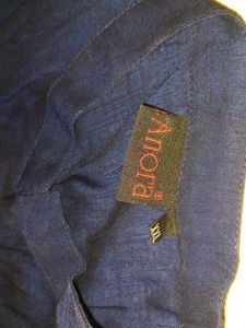 Elegant Navy Blue Embroidered Kurta