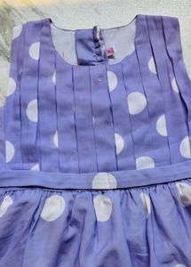 Cute Purple Polka Dot Dress