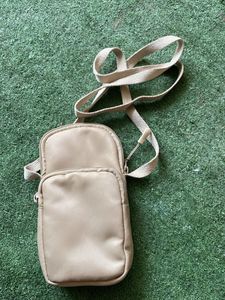 Beige side Bag