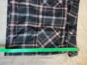 Plaid Skirt with Belt Detail