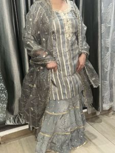 Elegant Grey Kurta Set