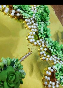 Mehendi/Haldi/Festive/Wedding Floral Jewelry Set