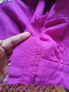 Purple Brocade Blouse