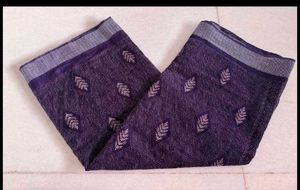 summer friendly Elegant Purple Printed Saree
