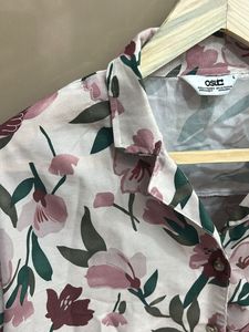 Floral Short Sleeve Button-Down