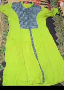 Green Cotton Kurti Like New