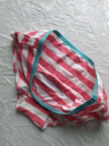Striped Pink &amp; White Briefs