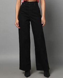 Levi's Black High Waist Wide Leg Jeans