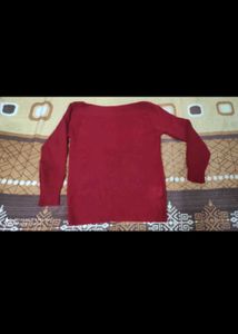 Red Knitted Pullover