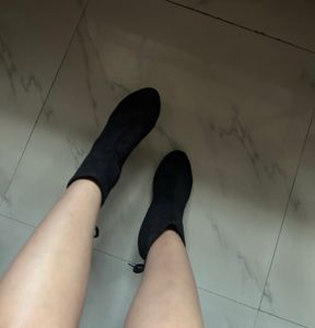 Black Boots Size -36