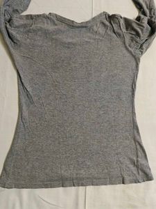Grey "Life just got more colourful" T-shirt