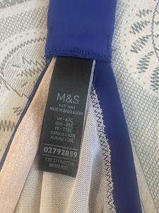 M&amp;S Sheer Blue wired Bra