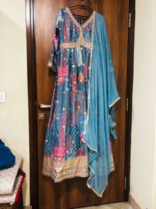 Beautiful Blue Ethnic Gown