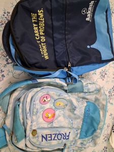2 Backpacks: Aakash & Frozen Themed