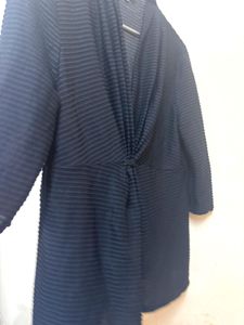 Elegant black Pleated Tunic Top