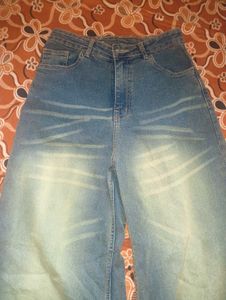 Wide Leg Denim Jeans